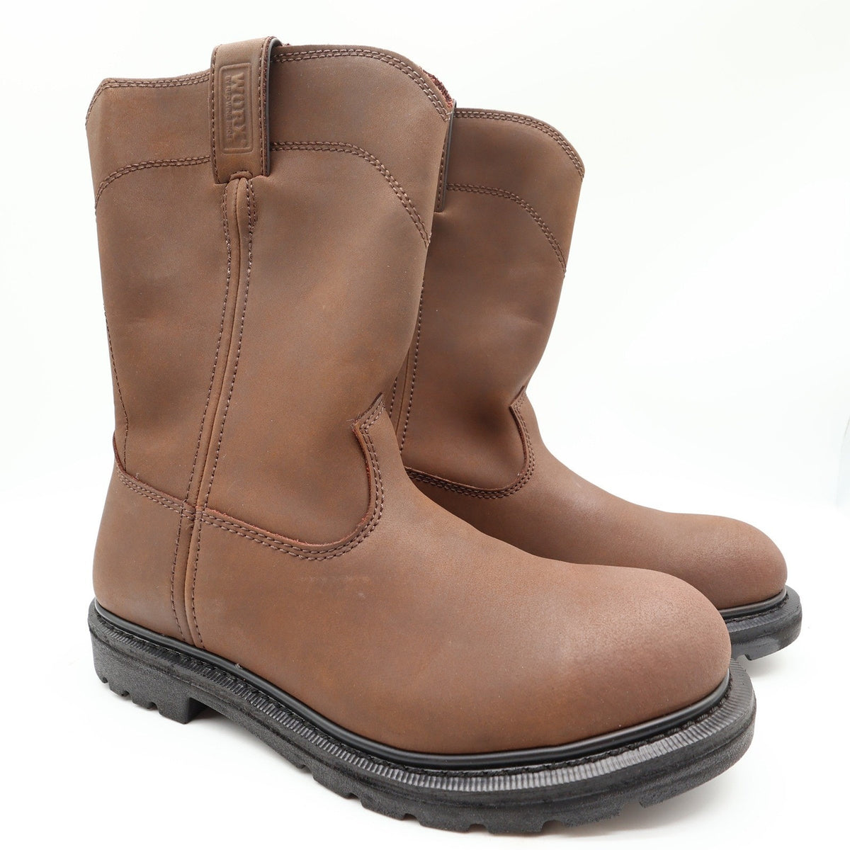Worx 5701 Steel Toe Work Boots Mens 10.5 Brown Leather New In Box - take2supply