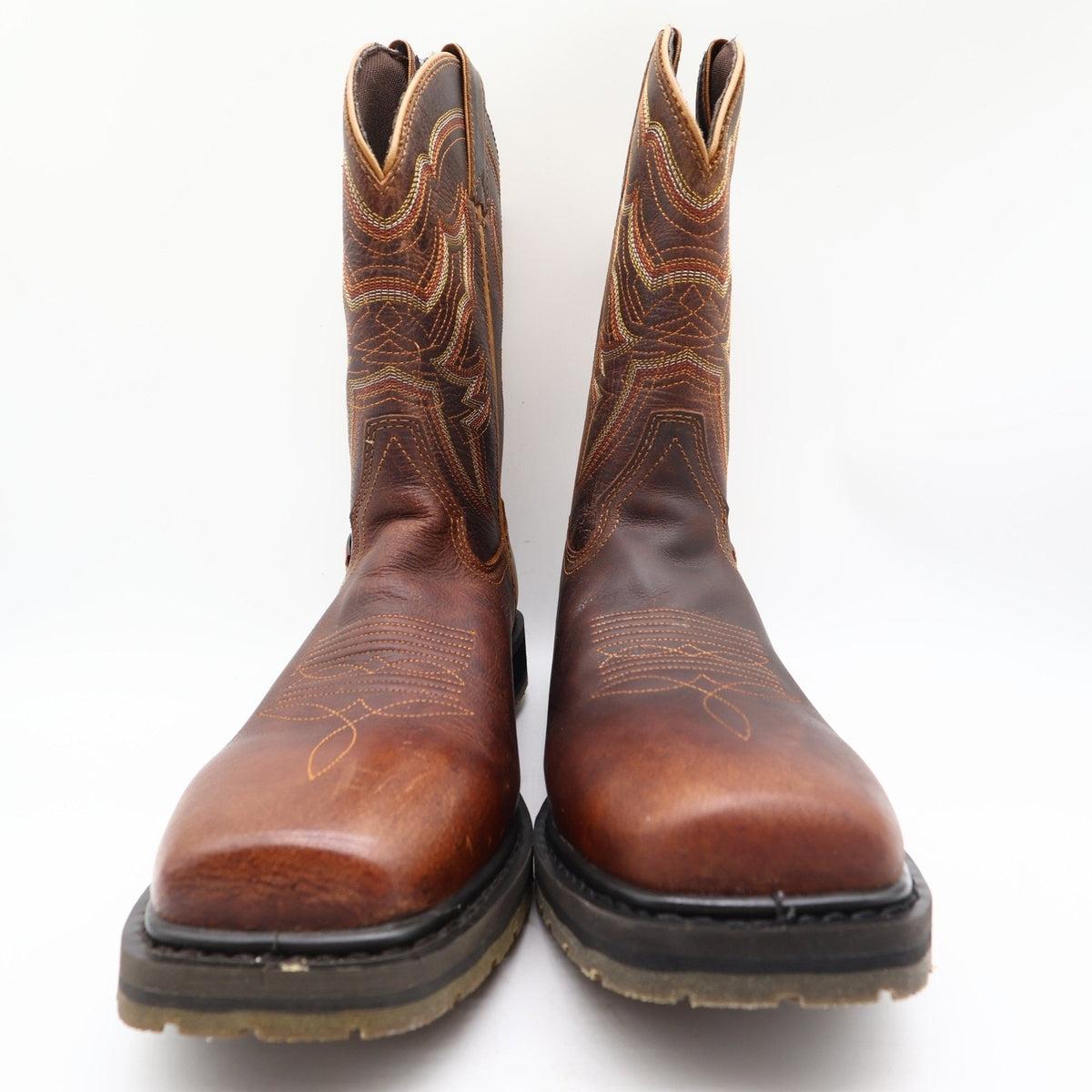 Double-H Modern ICE Work Boots Mens 9 D Brown Leather Square Toe Waterproof NWT - take2supply