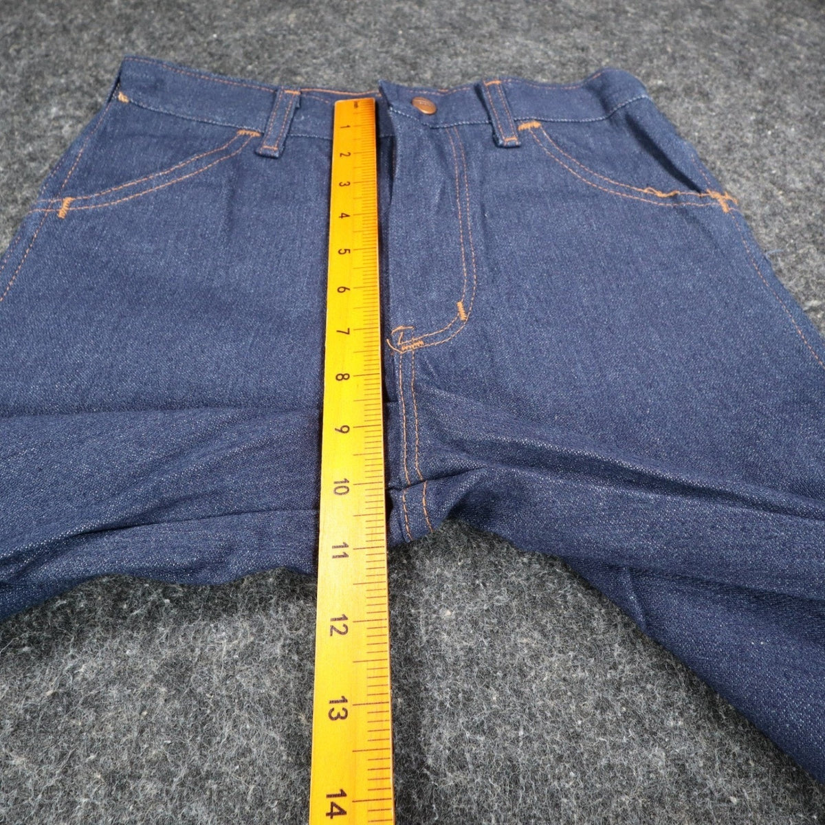 Maverick Jeans Boys 27x34 Vintage 70s Dark Wash Denim Straight Leg Made in USA - take2supply
