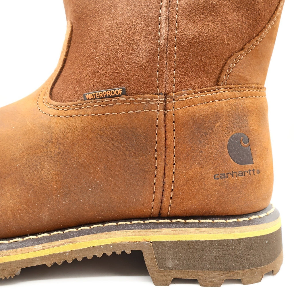 Carhartt Nano Composite Toe Work Boots Mens 10.5W Brown Leather Waterproof NEW