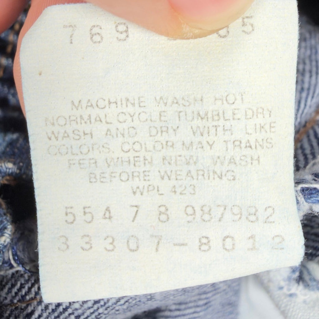 Levi Vintage 914 Short Girls 12 Blue Cotton NWT Made in USA Paperbag Waist C676 - take2supply