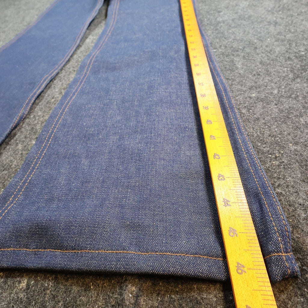 Maverick Vintage 70s Flare Jeans Mens 33x36 Blue Cotton USA Made NOS NWT