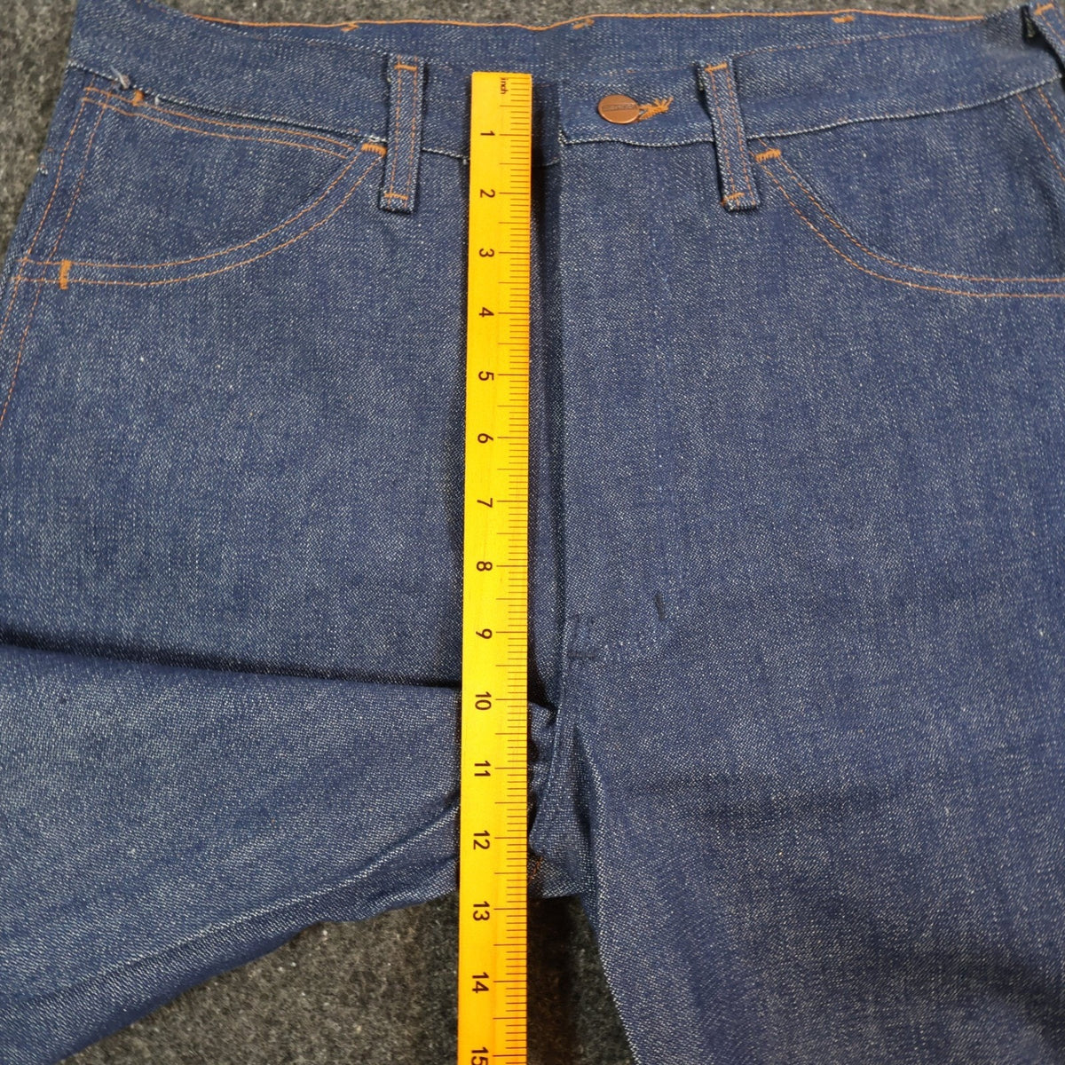Maverick Vintage 70s Flare Jeans Mens 33x34 Blue Cotton USA Made NOS NWT