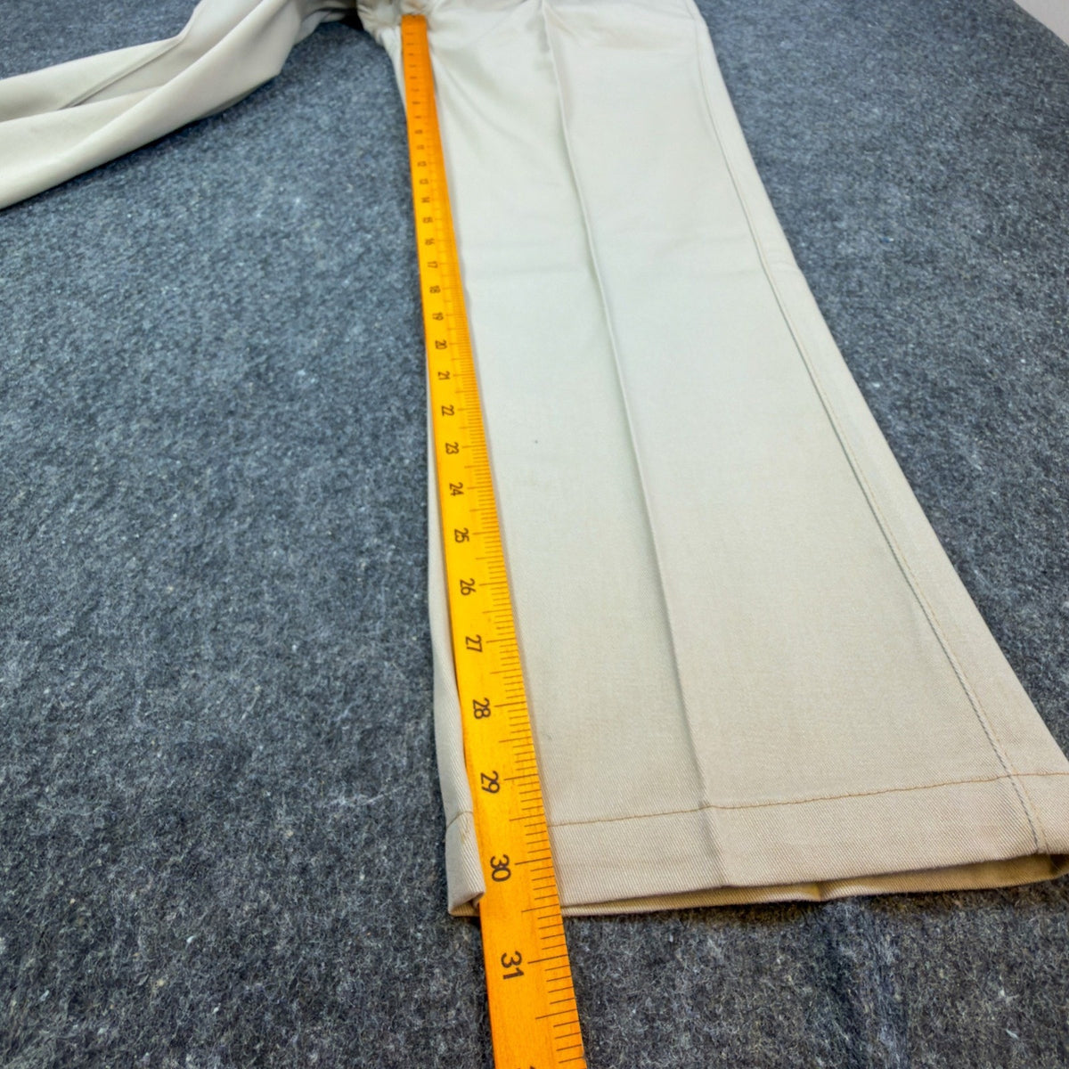 Wrangler Riata Pants Mens 35x30 Vintage 90s Khaki Cotton Relaxed Fit Pleated NEW