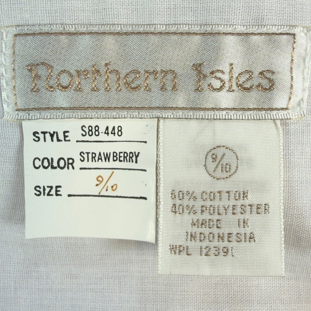 Northern Isles Shorts Womens 9/10 Vintage Pink Cotton Pleated Deadstock NWT