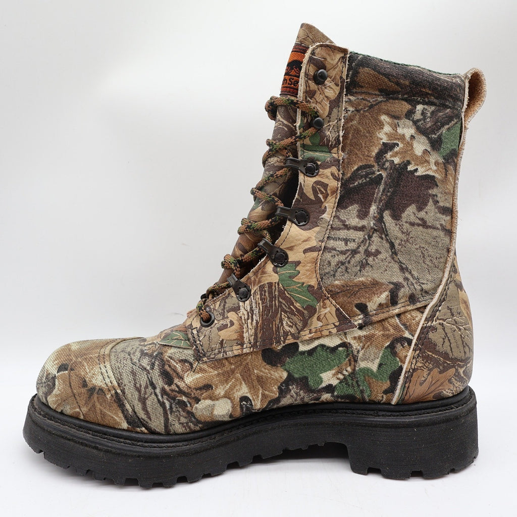 Irish Setter 824 Gore-Tex Hunting Boots Mens 9D Camo Canvas New Vintage Style