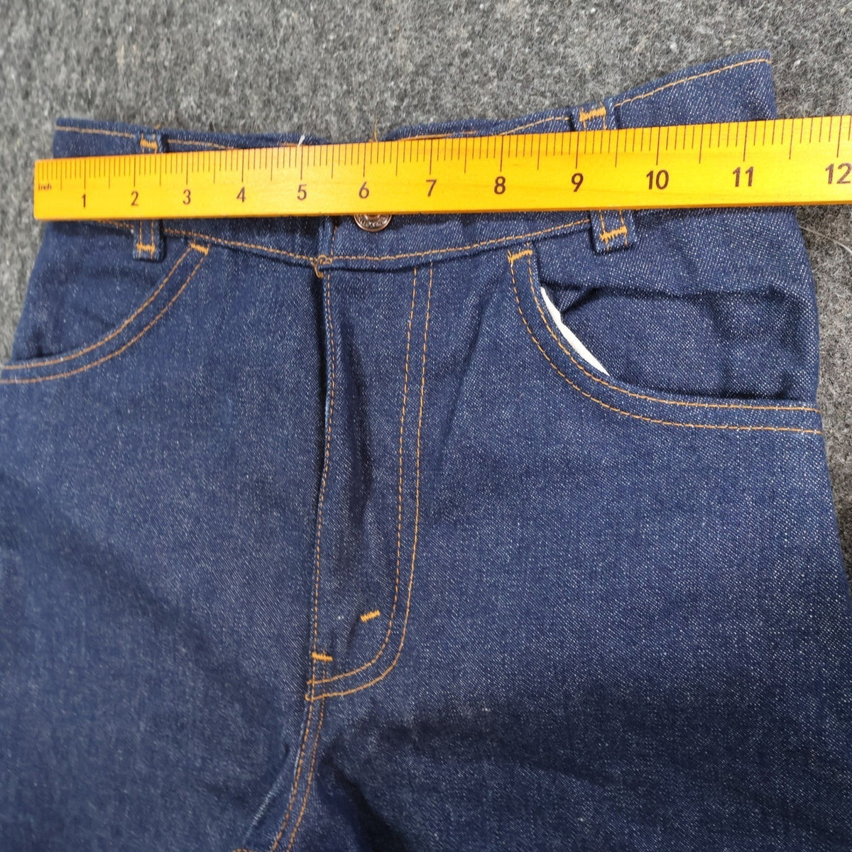 Levi's Vintage 70s Orange Tab Jeans Girls 14 Slim Blue Denim NOS 24x32 - take2supply