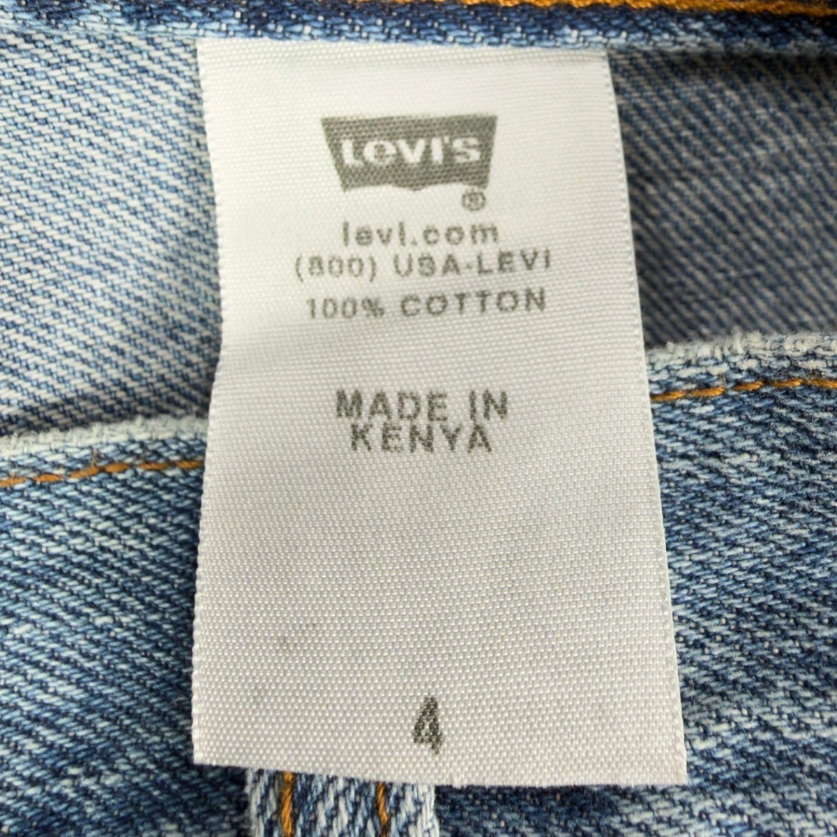 Levi's Y2K 550 Relaxed Shorts Misses 4 Blue Cotton Denim NWT Deadstock