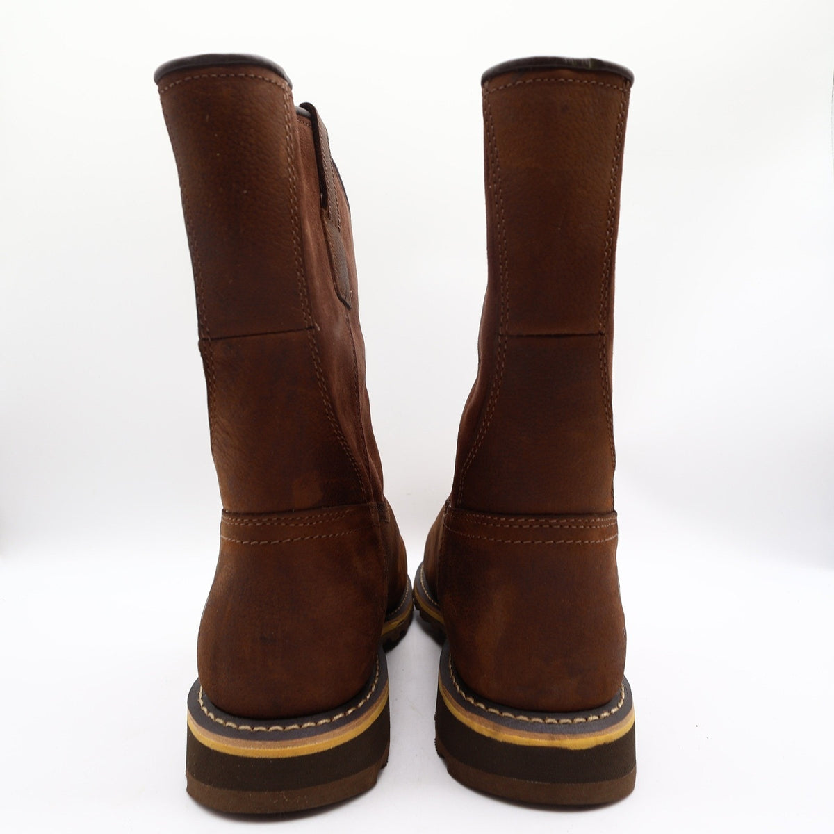 Carhartt Nano Composite Toe Pull-On Boot Mens 11W Brown Leather Waterproof NEW
