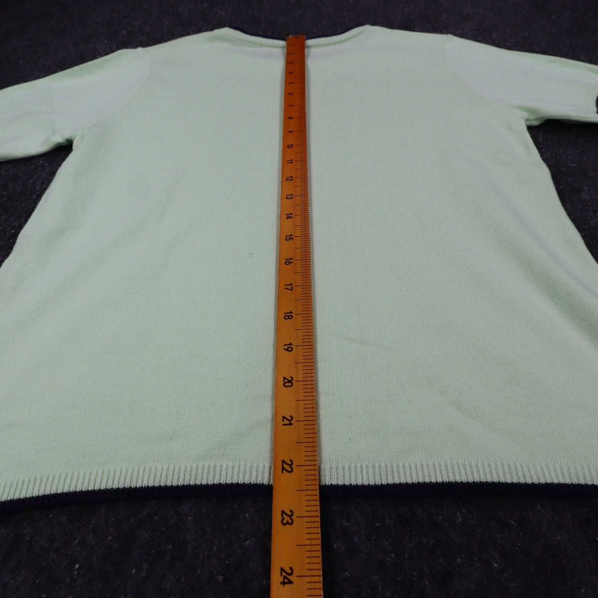 Southern Lady Short Sleeve Sweater Womens Small Vintage Bonsai Green Knit USA