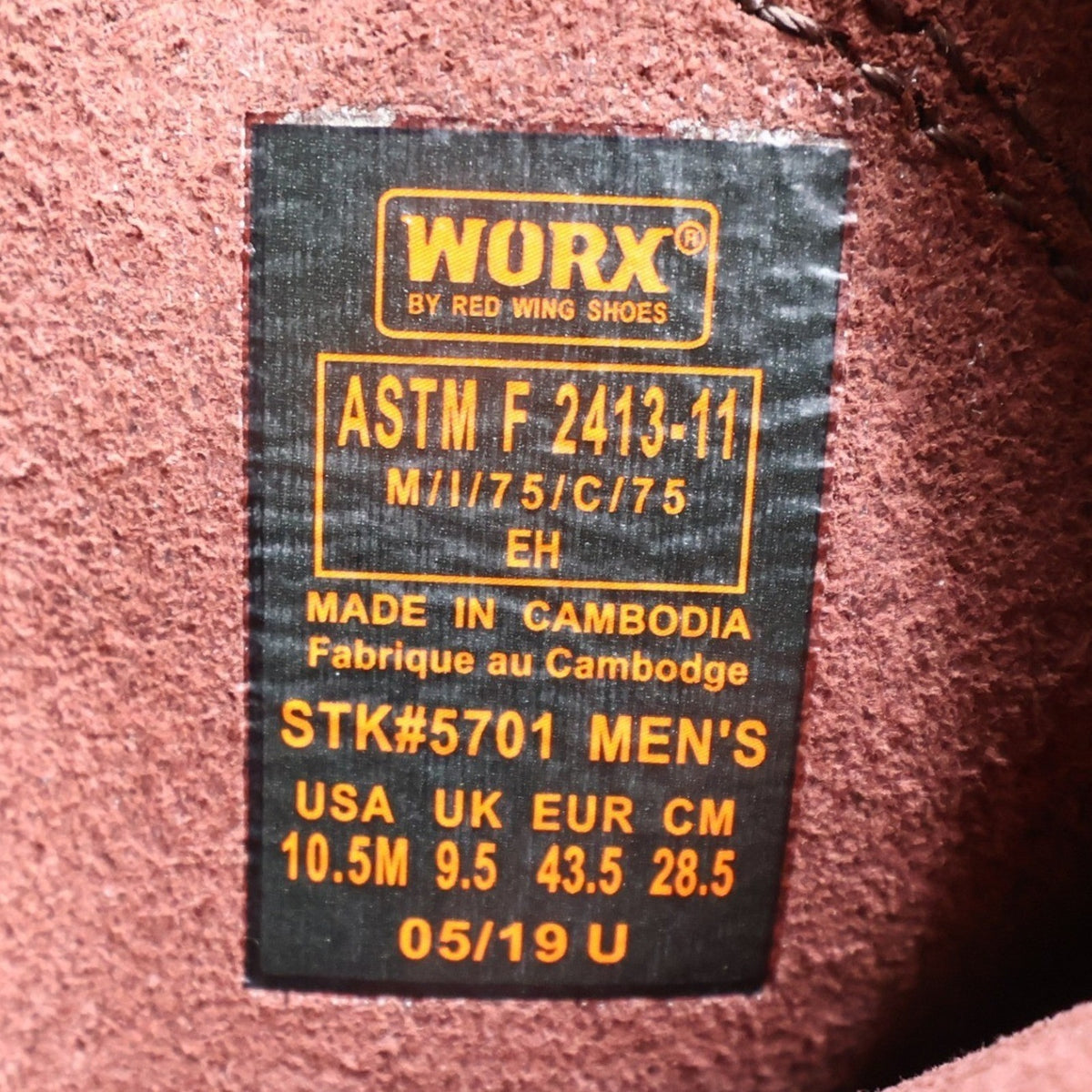 Worx 5701 Steel Toe Work Boots Mens 10.5 Brown Leather New In Box - take2supply