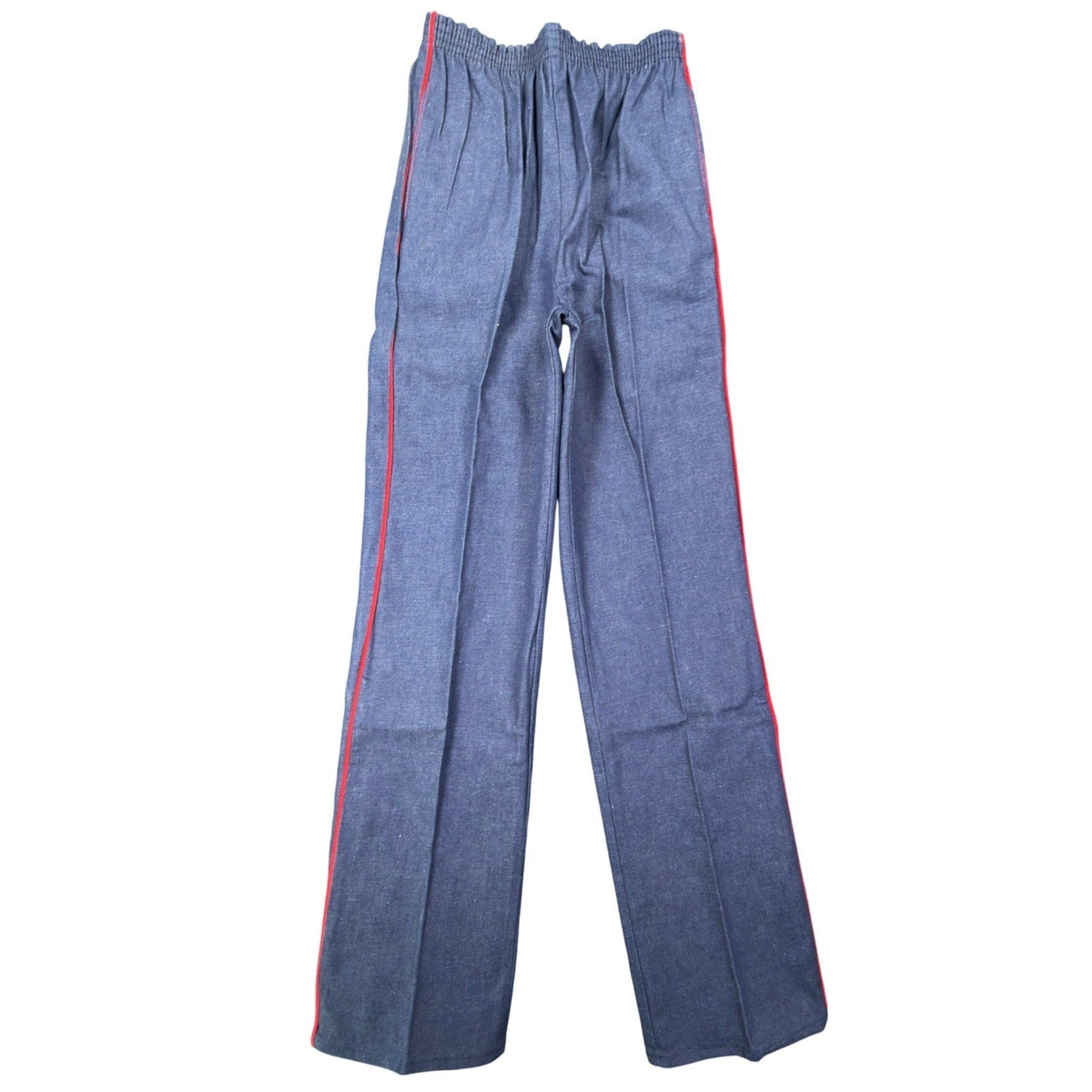 Young Maverick Jeans Girls 12 Vintage 80s Dark Denim Red Piping Waist NOS
