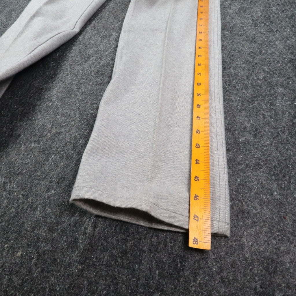 Maverick Pants Misses 14 Vintage 80s Gray Cotton Straight Leg Made in USA NWT