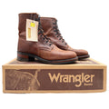 Wrangler Vintage 90s Lace Roper Boots Mens 10.5 Brown Leather NWT - take2supply