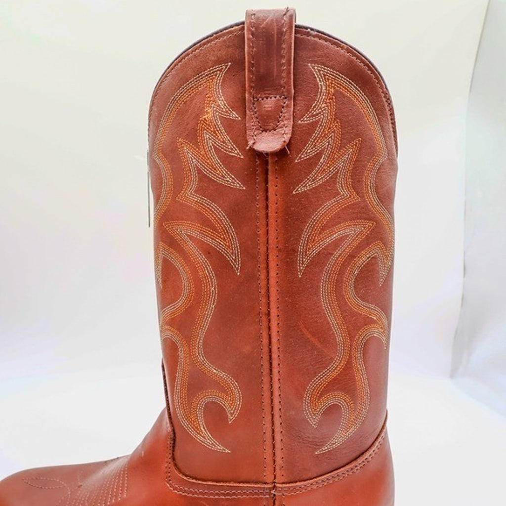 Double-H AG7 Western Work Boots Mens 9.5 D Brown Leather 1519 USA NWT