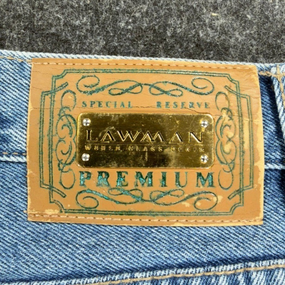 Lawman Vintage 90s Denim Shorts Womens 7 Blue Cotton NWT Deadstock High Rise - take2supply