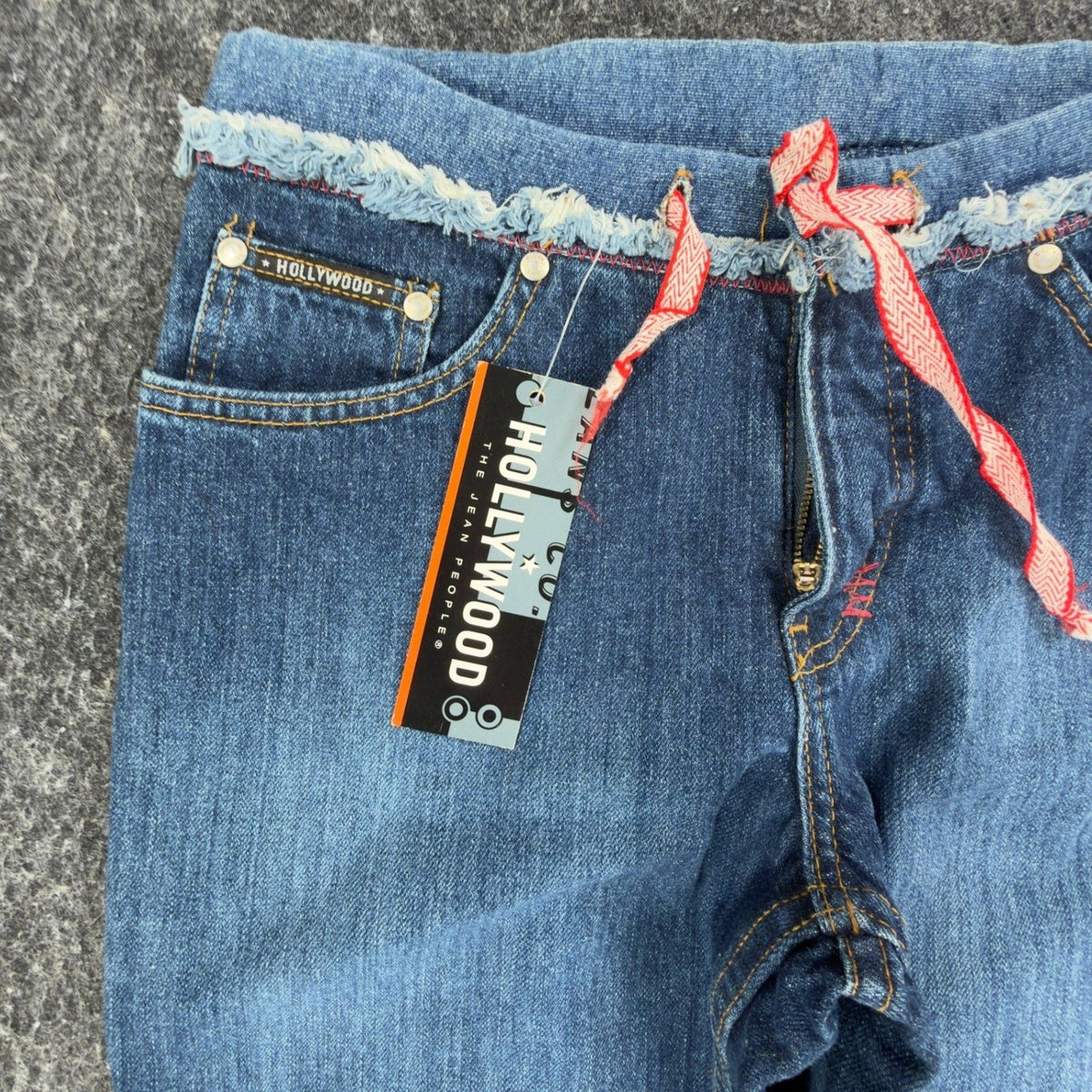Hollywood Y2K Jeans Women 26 Blue Cotton Deadstock New With Tags - take2supply