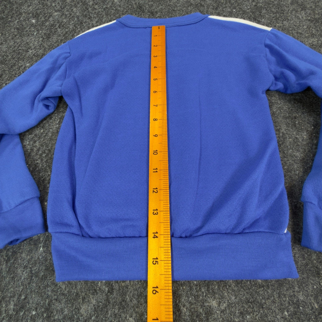 TMNT Vintage Sweatshirt Boys L 7 White Blue 80s 90s Made in USA Graphic