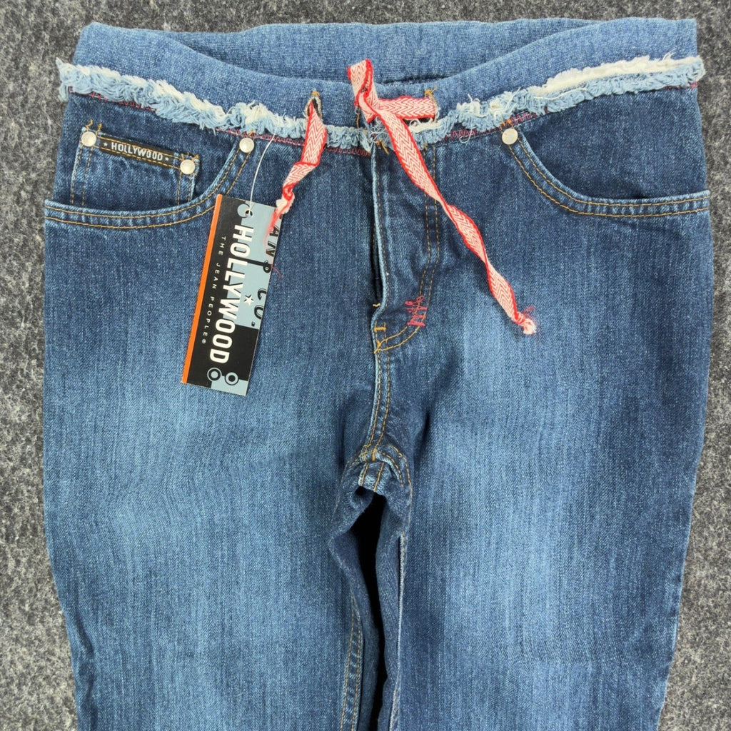 Hollywood Y2K Jeans Women 26 Blue Cotton Deadstock New With Tags - take2supply