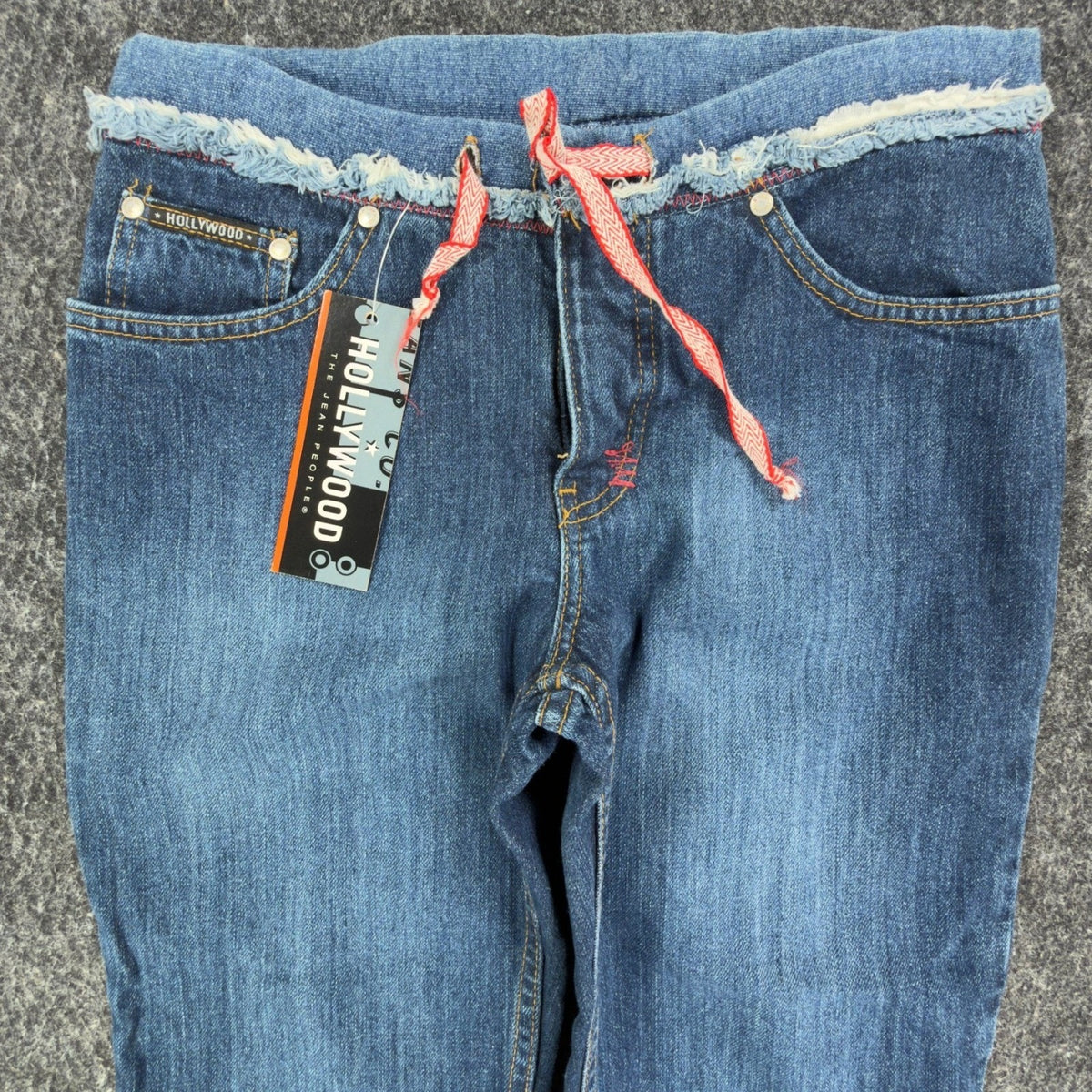 Hollywood Y2K Jeans Women 26 Blue Cotton Deadstock New With Tags - take2supply