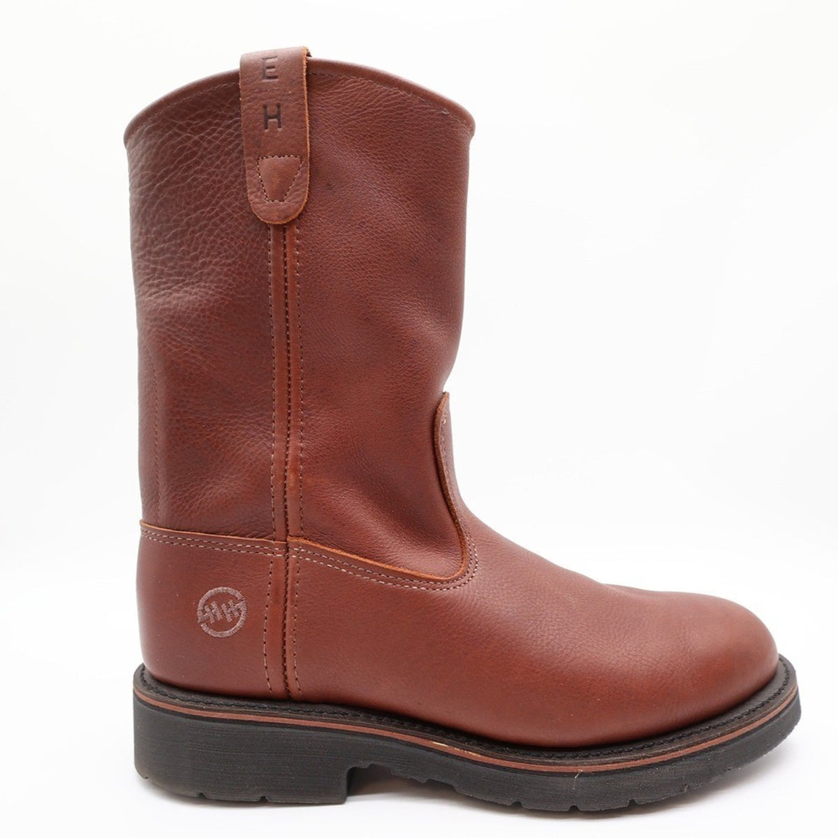 Double-H AG7 Ranchwell EH Boots Mens 8.5 EE Brown Leather New 3730 USA Made