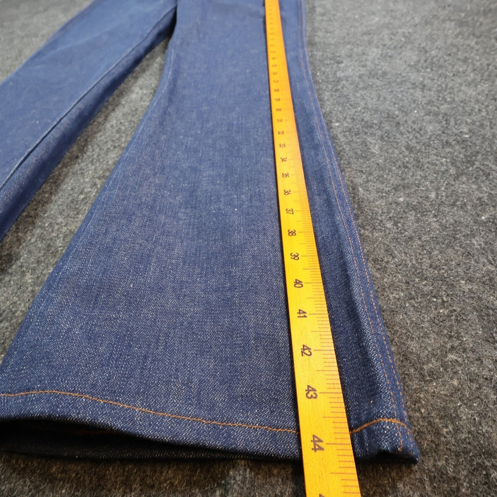 Maverick Vintage 70s Flare Jeans Mens 33x34 Blue Cotton USA Made NOS NWT