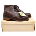Vintage Cedar Crest Flex-Weld Brown Leather Moc Toe Work Boots Men's 7 USA Deadstock