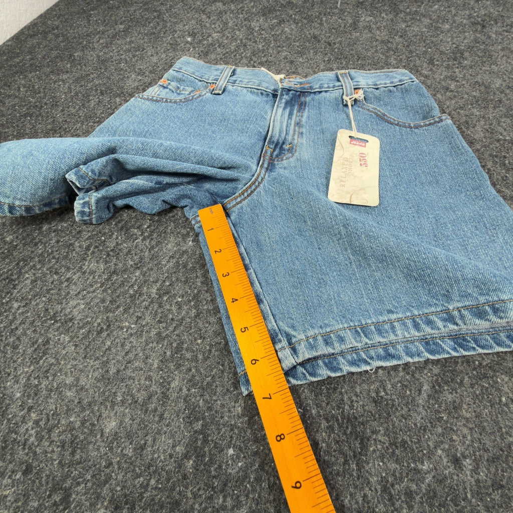 Levi's Y2K 550 Relaxed Shorts Misses 4 Blue Cotton Denim NWT Deadstock