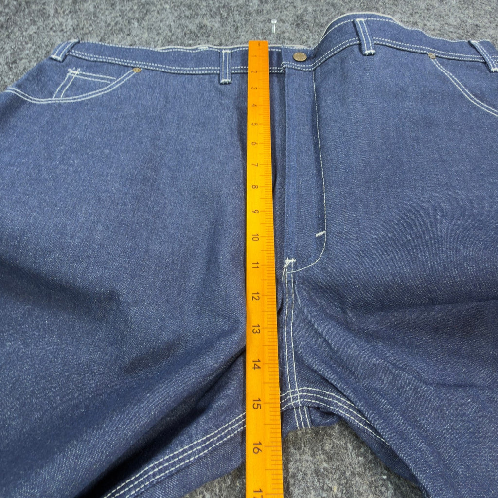 KEY Vintage 90s Dungaree Jeans Mens 46x29 USA Made Blue Denim NWT 1-402-41