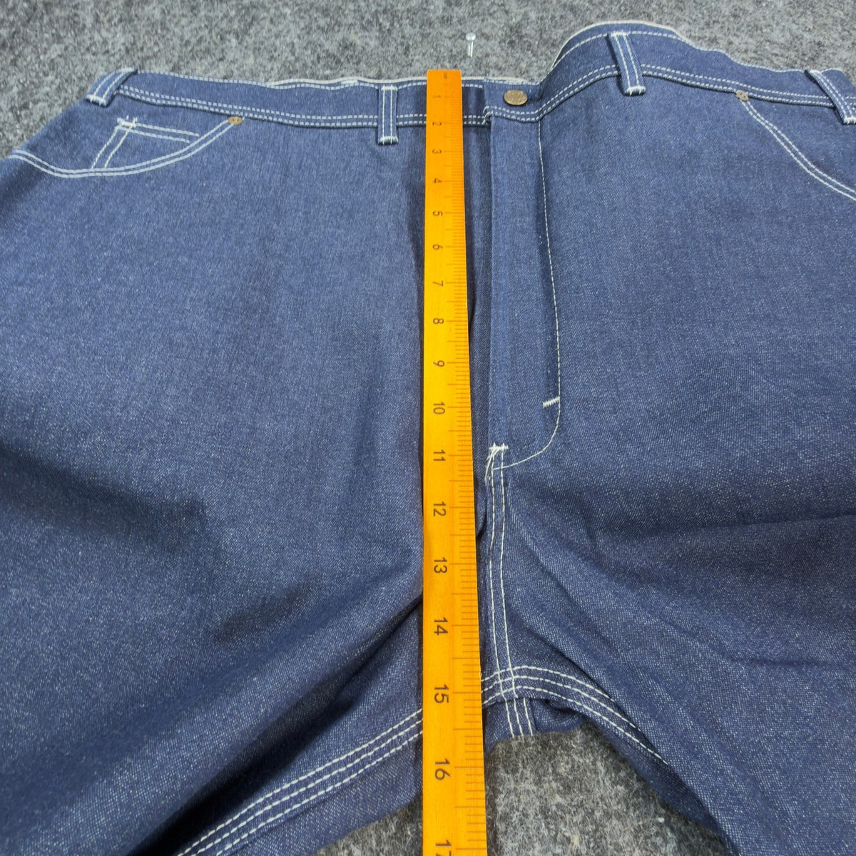 KEY Vintage 90s Dungaree Jeans Mens 46x29 USA Made Blue Denim NWT 1-402-41