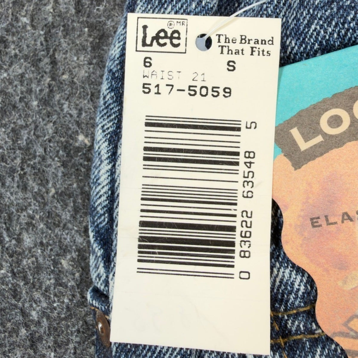 Vintage 90s Lee Boys Size 6 Slim Loose Fit Acid Wash Denim Jeans NWT USA