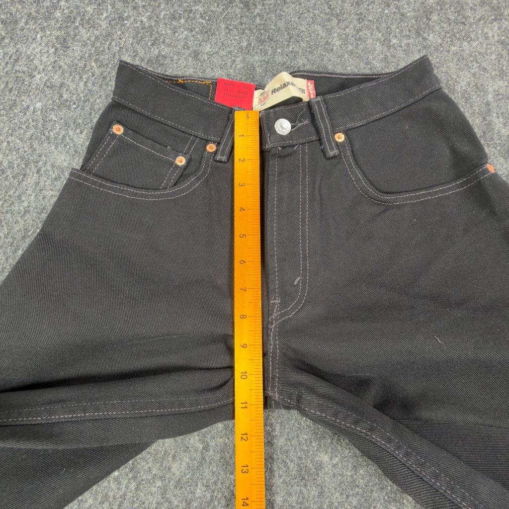 Levi's 550 Y2K Student Relaxed Fit Jeans Boys 27x30 Black Denim NWT Vintage 2004