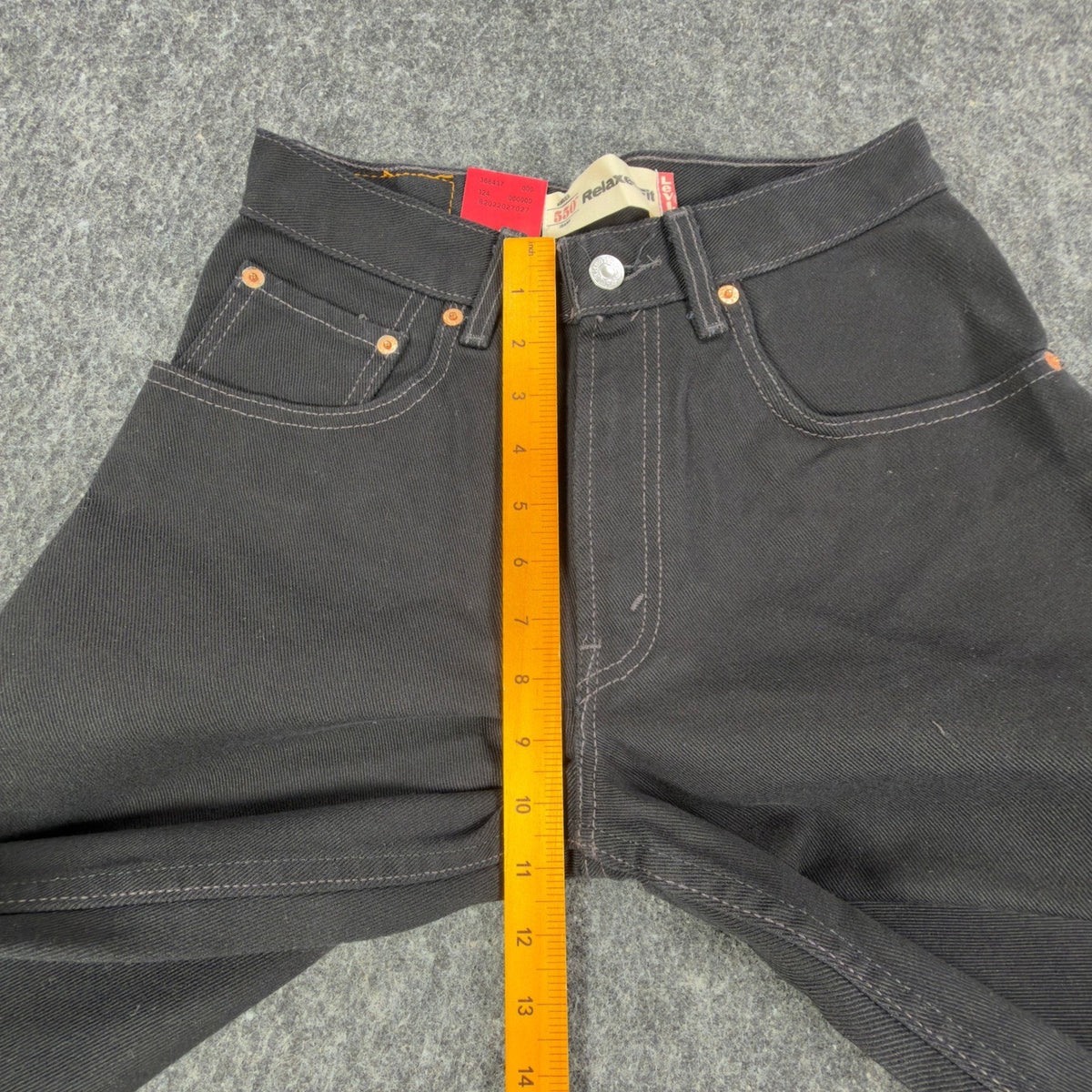 Levi's 550 Y2K Student Relaxed Fit Jeans Boys 27x30 Black Denim NWT Vintage 2004
