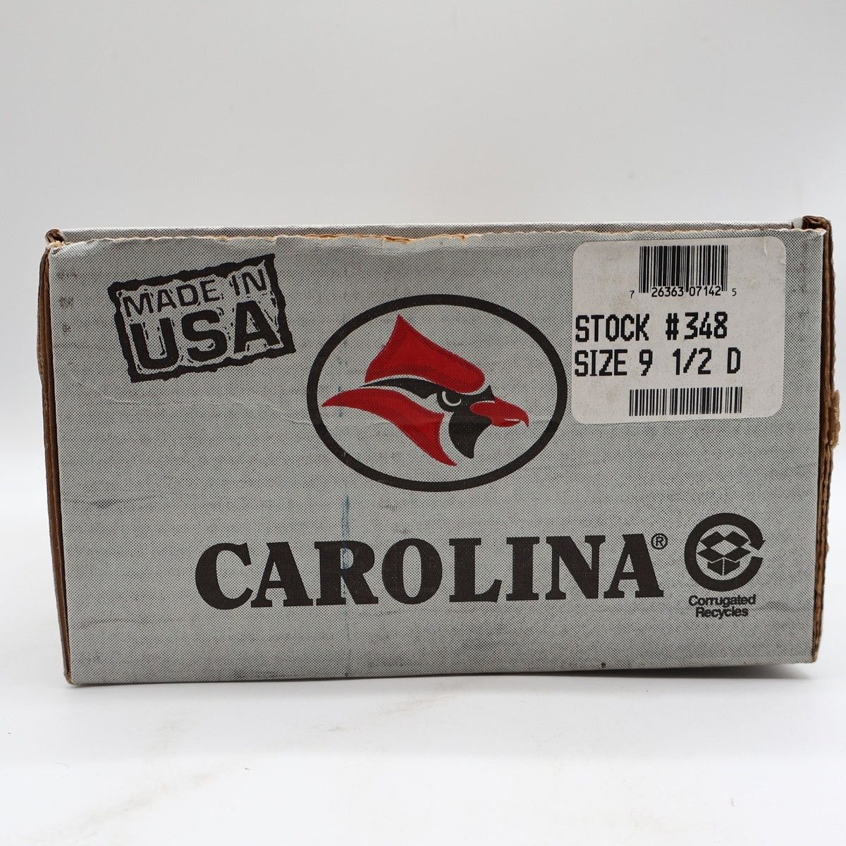 Carolina Work Boots Mens 9.5 D Vintage Made in USA Redwood Leather Stock 348 NEW