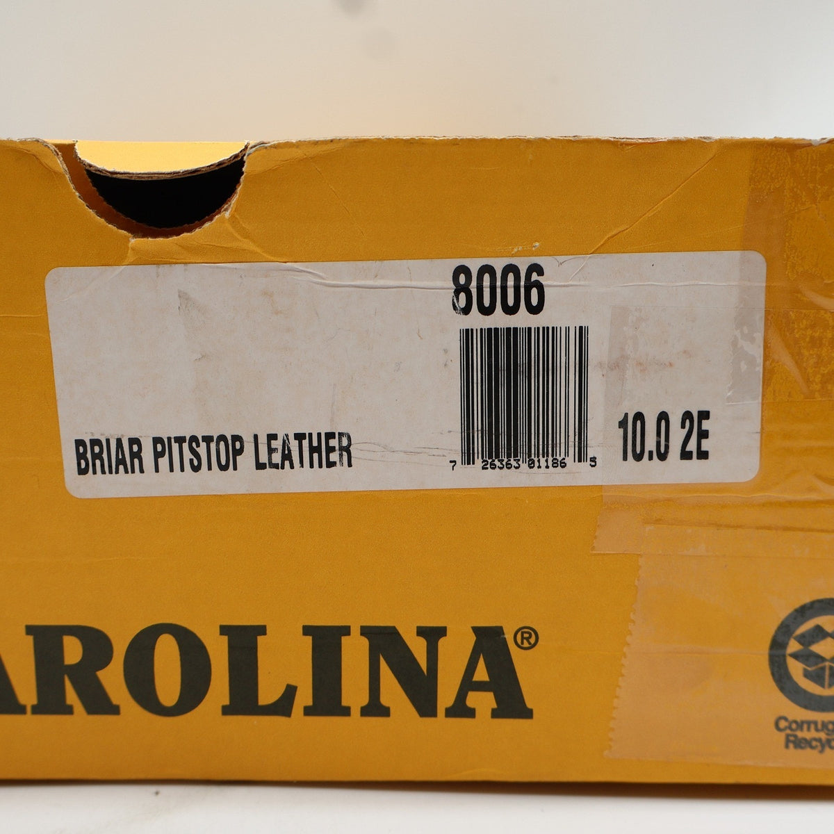 Carolina 8006 Work Boots Mens 10 2E USA Made Briar Pitstop Leather Goodyear Welt