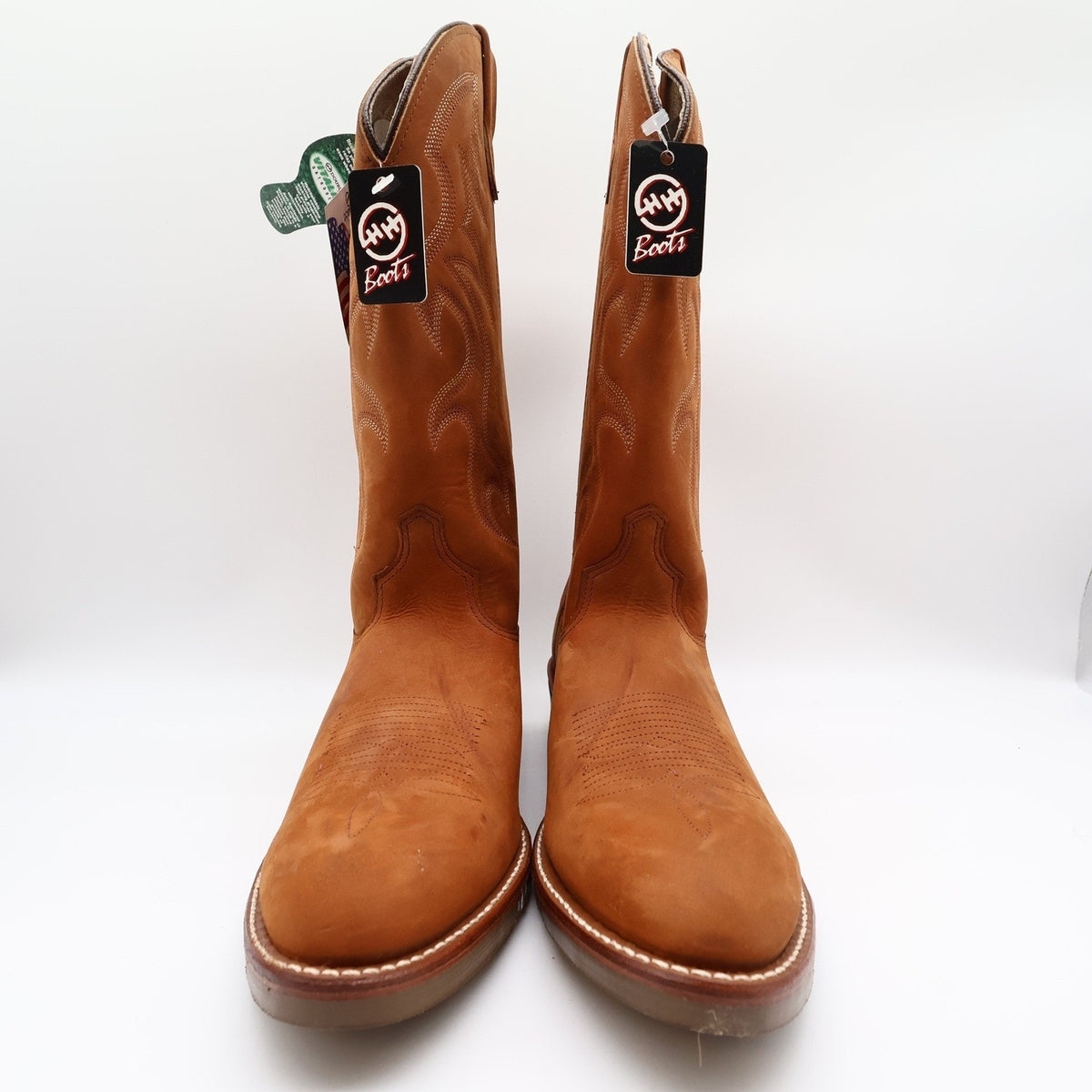 Double-H DH3250 Western Boots Mens 12 D Tan Leather New With Tags