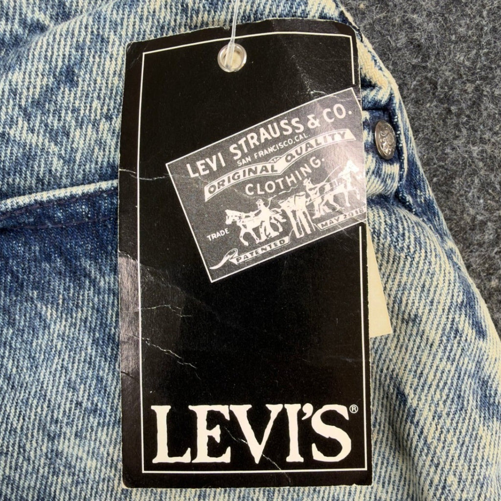 Levi's 901 Slim Jeans Womens 9 Vintage 80s Acid Wash High Waist Made in USA NWT