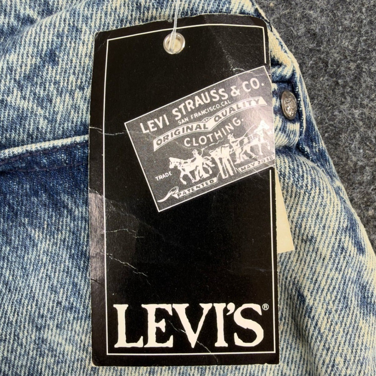 Levi's 901 Slim Jeans Womens 9 Vintage 80s Acid Wash High Waist Made in USA NWT