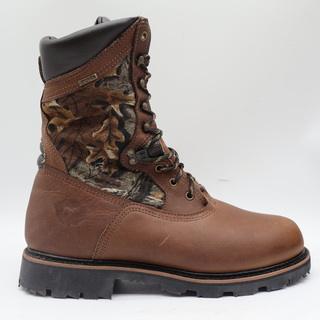 Lake of the Woods Hunting Boots Mens 10.5 D Vintage USA Leather Camo 800g 5263 - take2supply