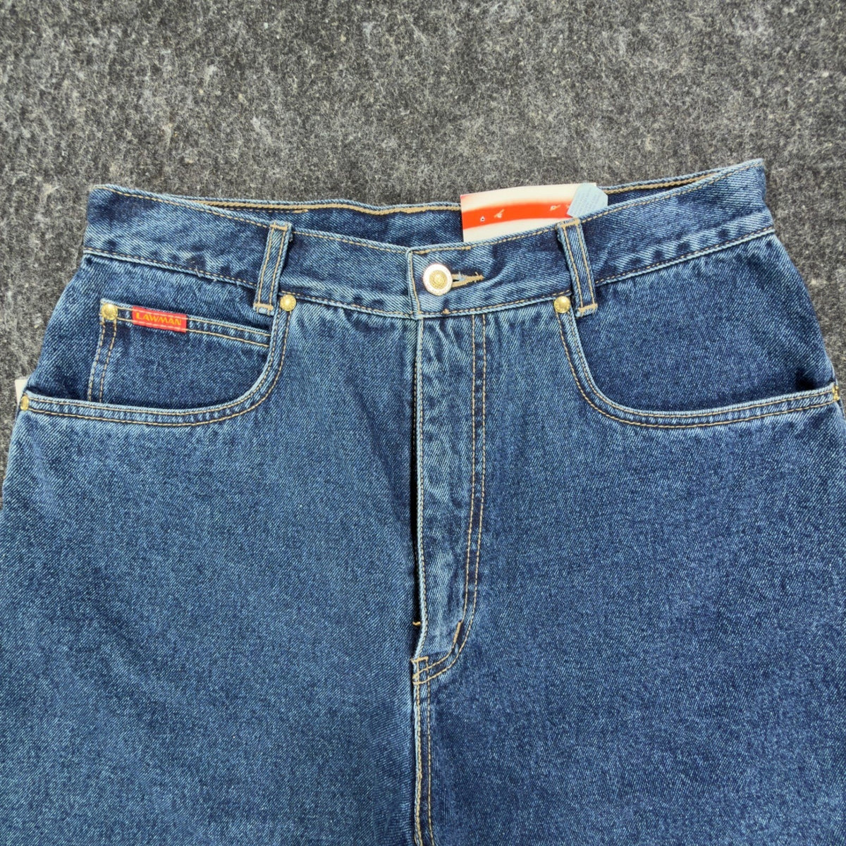 Lawman 90s Vintage High Rise Denim Shorts Womens 11/12 Blue NWT VERA YR77 - take2supply