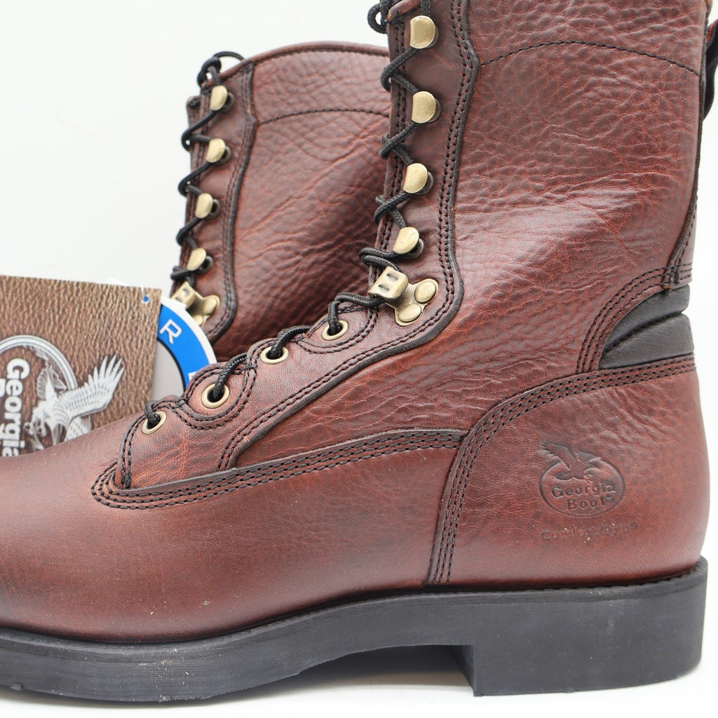Georgia Boot Carbo-Tec 8" Work Boots Mens 11 M Brown Leather G8845 Deadstock