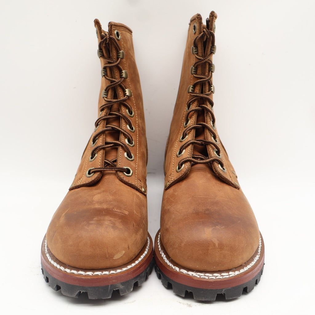 Carolina Logger Boots Mens 8 D Brown Leather Safety Steel Toe Work Boot 8585 NIB - take2supply