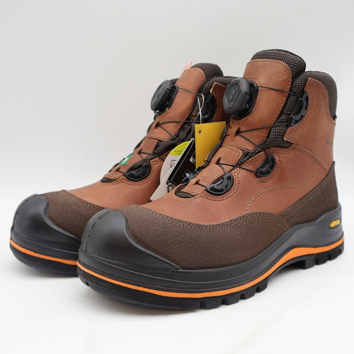 Grisport BOA Wolf Safety Boots Mens 9 Brown Leather Waterproof Vibram 702381c3t