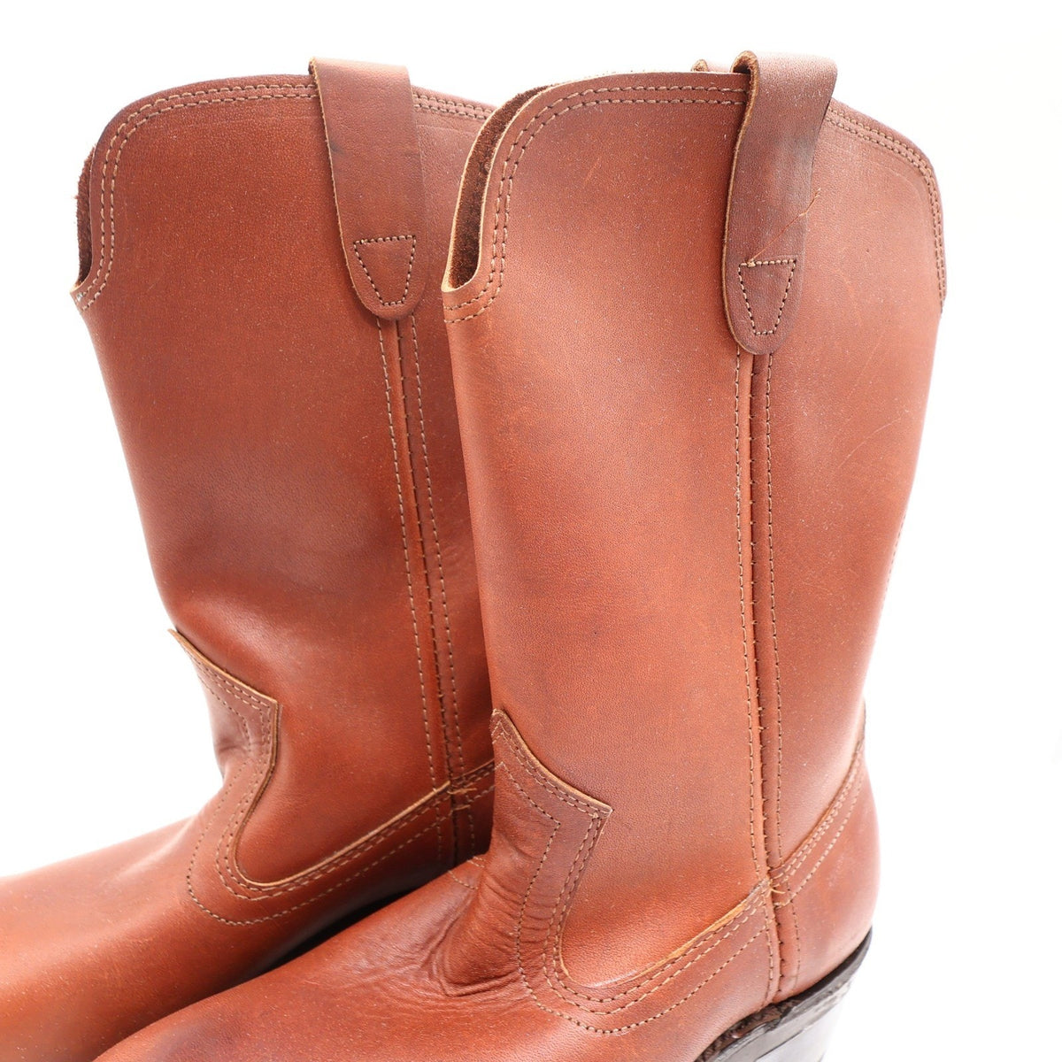 Double H Vintage 70s Western Boots Mens 6.5D Brown Leather New 2548 - take2supply