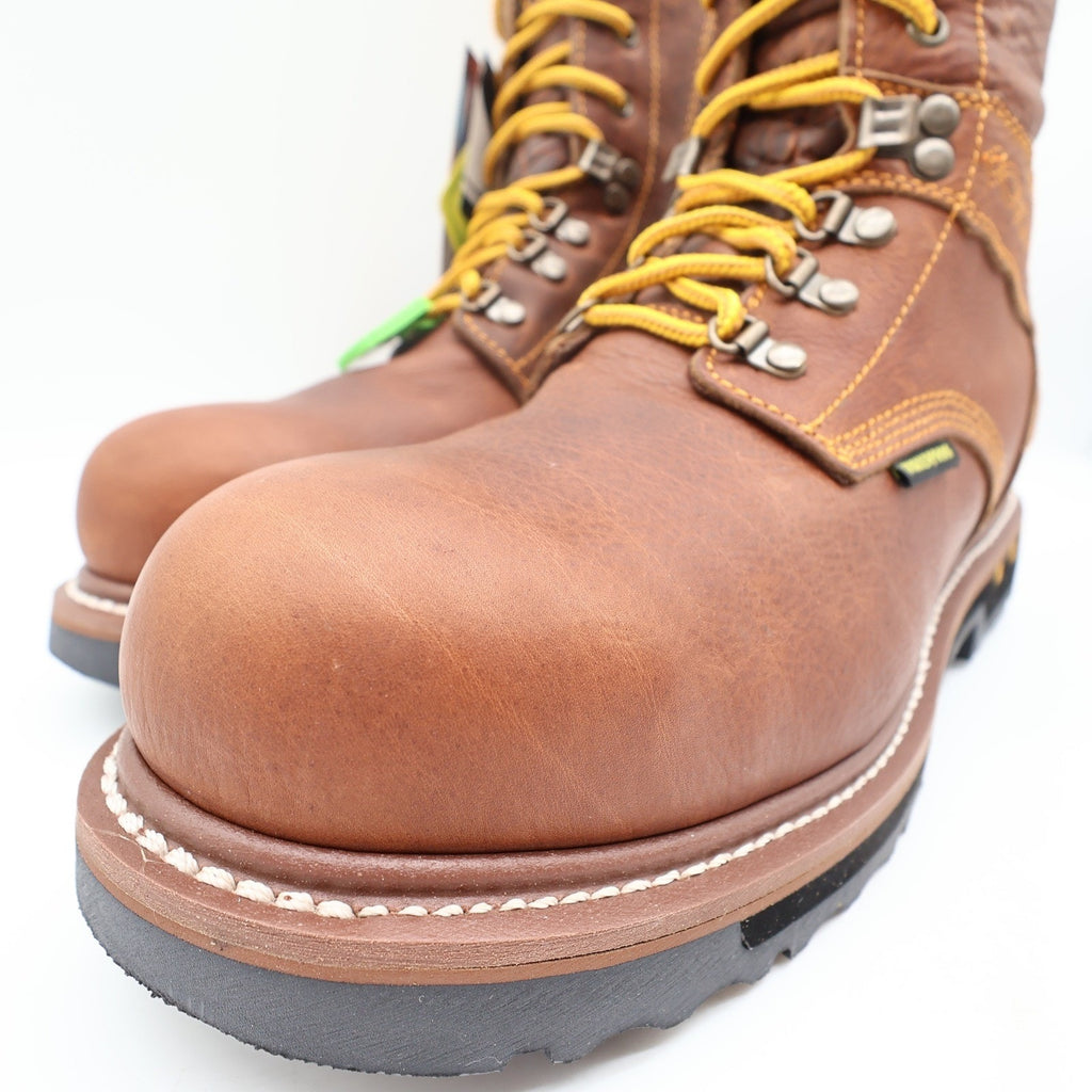 Dan Post DP68484 Work Boots Mens 10D Brown Leather Alloy Toe Waterproof NWT