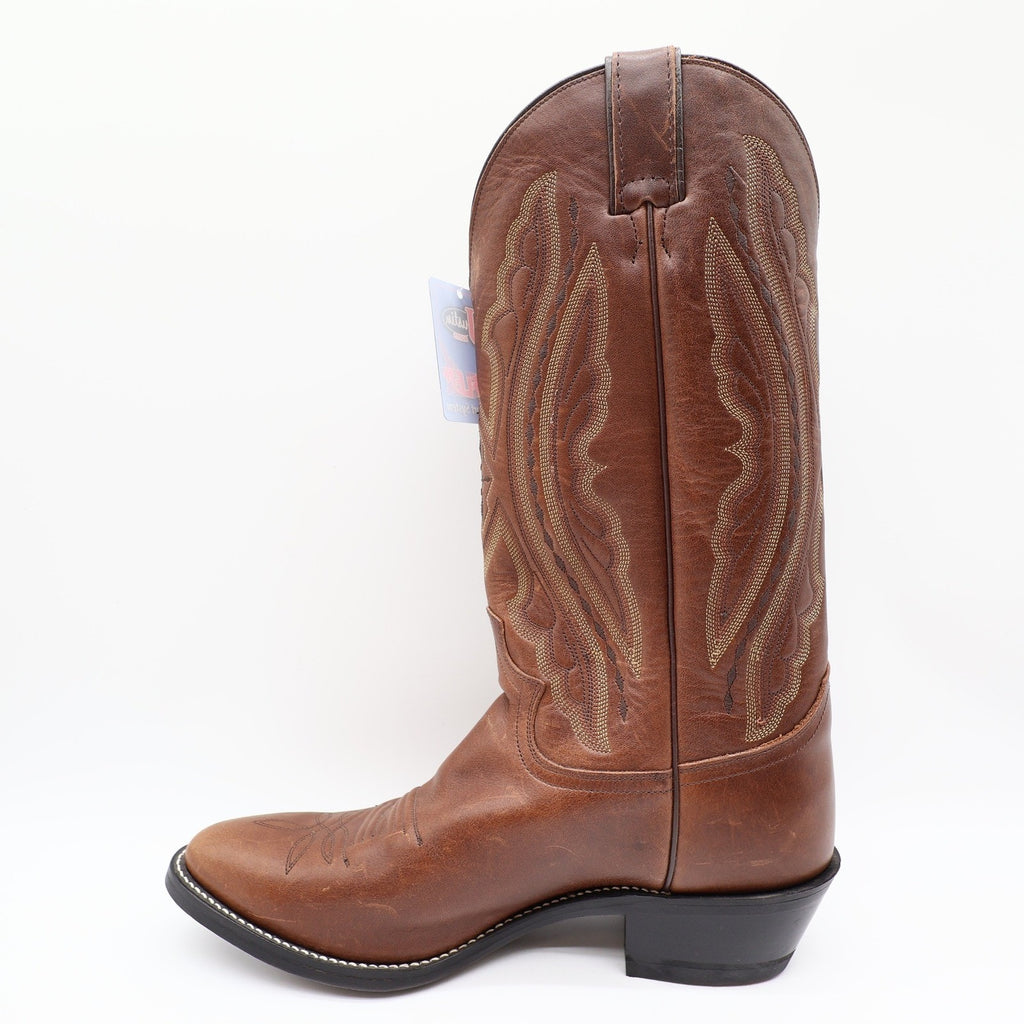 Justin 2417 Cowboy Boots Mens 9 D Coffee Saltillo Brown Leather NWT
