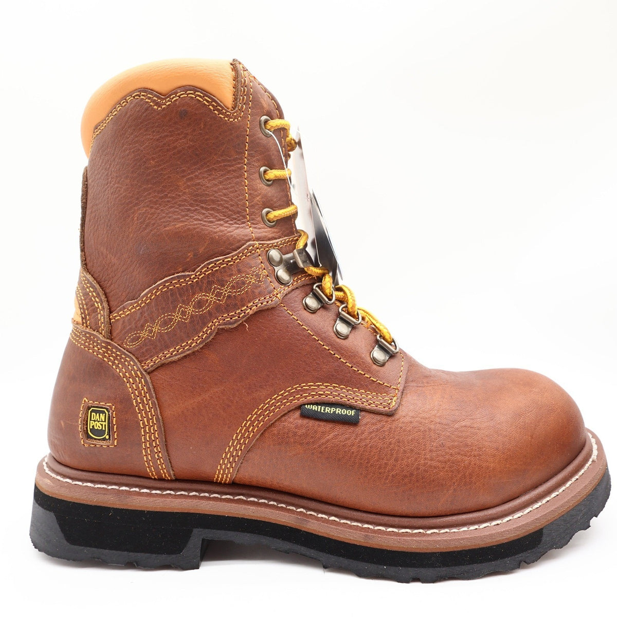 Dan Post Modern Waterproof Work Boots Mens 10.5 D Brown Leather NWT - take2supply