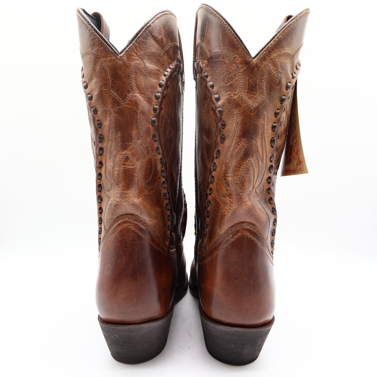 Laredo Western Boots Mens 11.5 D Brown Leather Snip Toe Bucklace 68434 NIB