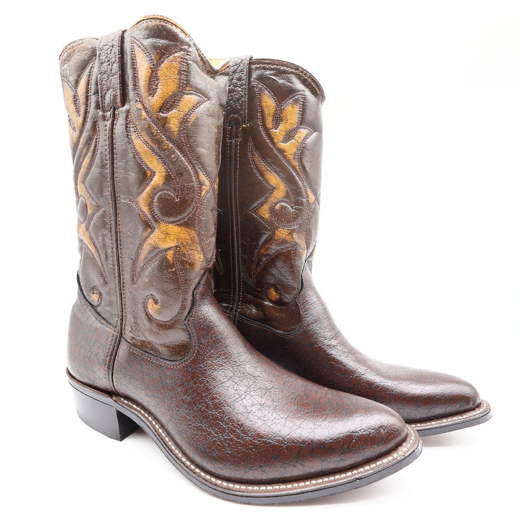 Double H 1927 Cowboy Boots Mens 11 D Brown Leather Western Deadstock NEW