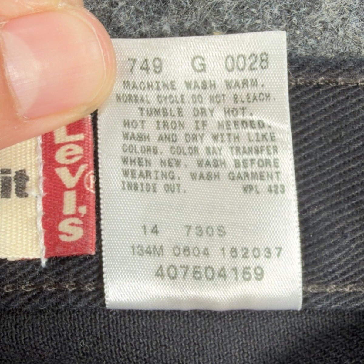 Levi's Y2K 550 Relaxed Fit Jeans Boys 30x30 Black Cotton Denim NWT